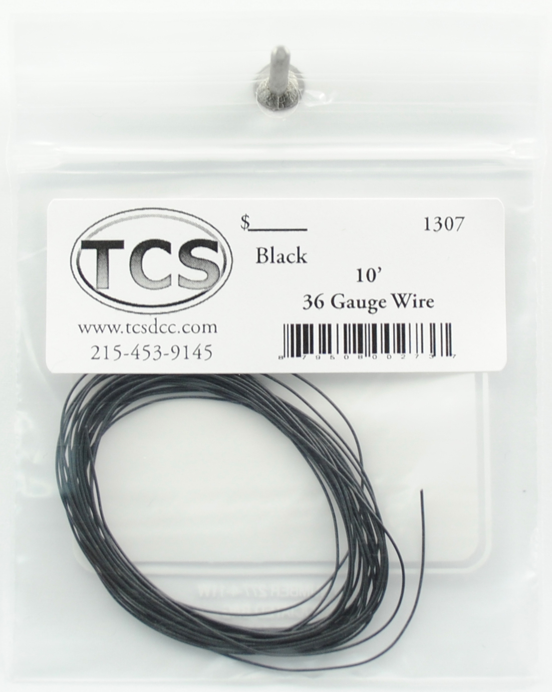 10ft 36 Gauge Black Wire